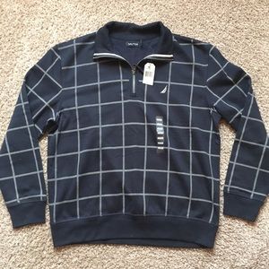 NEW Nautica half zip up sweater